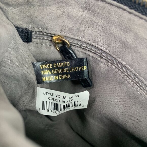 Vince Camuto Gally Leather Crossbody Bag Black 10"W x 6.5"H x 2"D - Picture 12 of 13